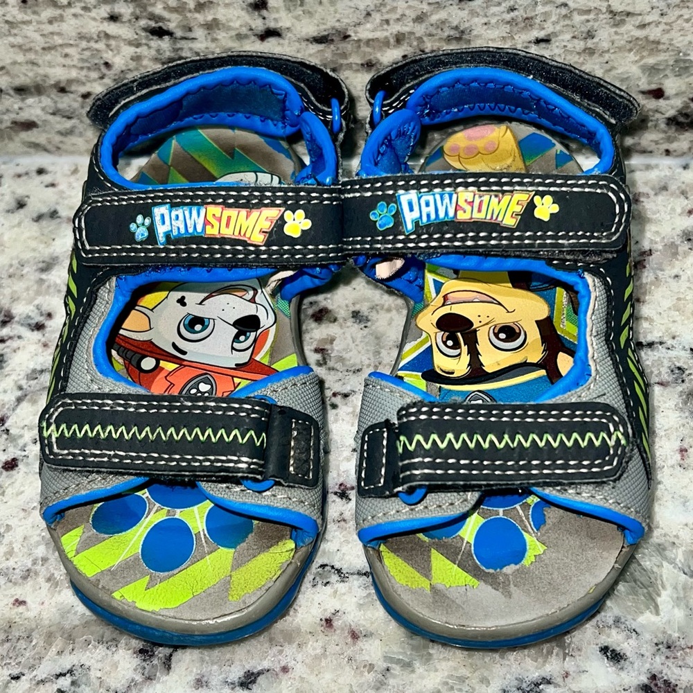 Paw Patrol Summer Sandals Toddler Size 8